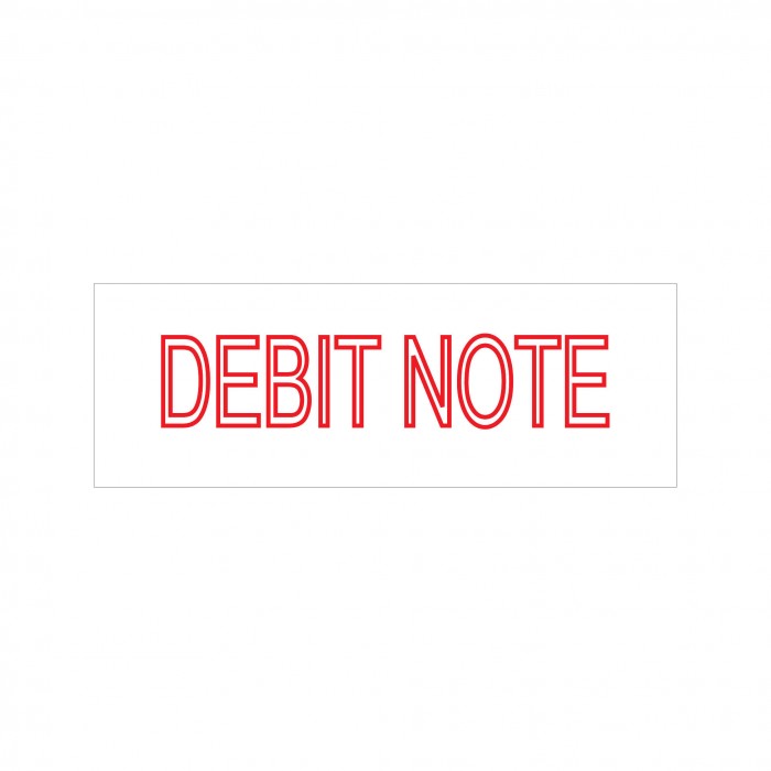 Debit Note Stock Stamp 4911/123 38x14mm